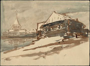 Ноаковский Станислав Владиславович (1867–1928)  «Архитектурный пейзаж», 1910-е гг., (не позднее 1917)