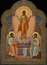 Икона «Воскресение Христово» в басменном окладе