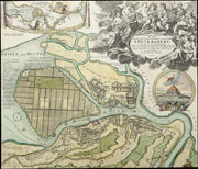 Иоганн Баптист Хоман (1664–1724). Карта Санкт-Петербурга, 1718 г.