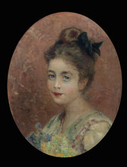 Маковский Константин Егорович (1839–1915) «Женский портрет»,  конец XIX − начало XX вв.