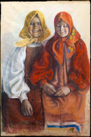 Бучкури  Александр Алексеевич (1870–1942). «Крестьянские девочки», 1914 г.