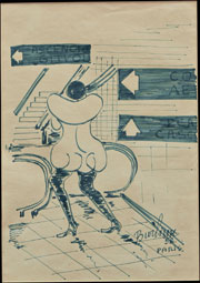 Бурлюк Давид Давидович (1882–1967) «Парижское метро», 1958 г.