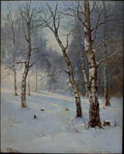 Розен  Карл (1864–1934) «Утро в зимнем лесу»,  конец XIX в.