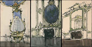 Ноаковский Станислав Владиславович (1867–1928)<br />Три рисунка на тему «Декоративные зарисовки» , 1910-е (не позднее 1917 г.)