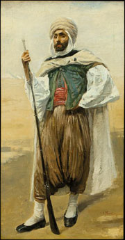 Маковский Константин Егорович (1839–1915). «Арабский воин», 1875 г.