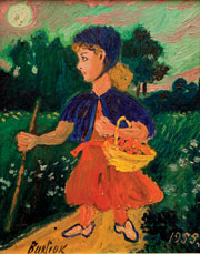 Бурлюк Давид Давидович (1882–1967)<br />«Девушка в синей шапочке», 1955 г.