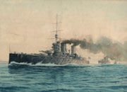 Ганзен Алексей Васильевич (1876–1937)<br />«Линейный крейсер “Lion” (“Лайон”), возглавляющий кильватерную колонну», 1910-е гг.