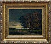 Неизвестный художник. Западная Европа. «Пейзаж с дорогой», середина XIX в.
