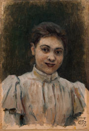 Суриков Василий Иванович (1848 – 1916)<br />«Портрет О.В. Суриковой», 1897 г.