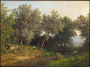 Герман Похле (1837-1901) «Дети у реки», 1870 г.