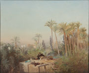Маковский Константин Егорович (1839–1915). «Пейзаж с пальмами», 1870-е гг.