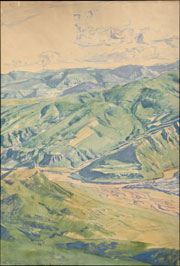 Лансере Евгений Евгеньевич (1875–1946) «Вид от Зедазени», 1925 г.