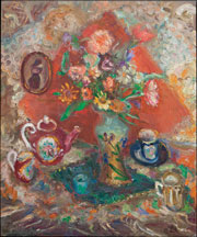 Григорьева Екатерина Евгеньевна (1928–2010). «Праздничный натюрморт», 1997 г.