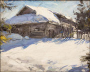 Архипов Абрам Ефимович (1862–1930). «Деревня зимой», первая четверть XX в.