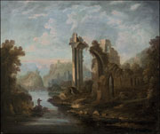 Неизвестный художник «Каприччио с руинами у горного озера», XVIII в.